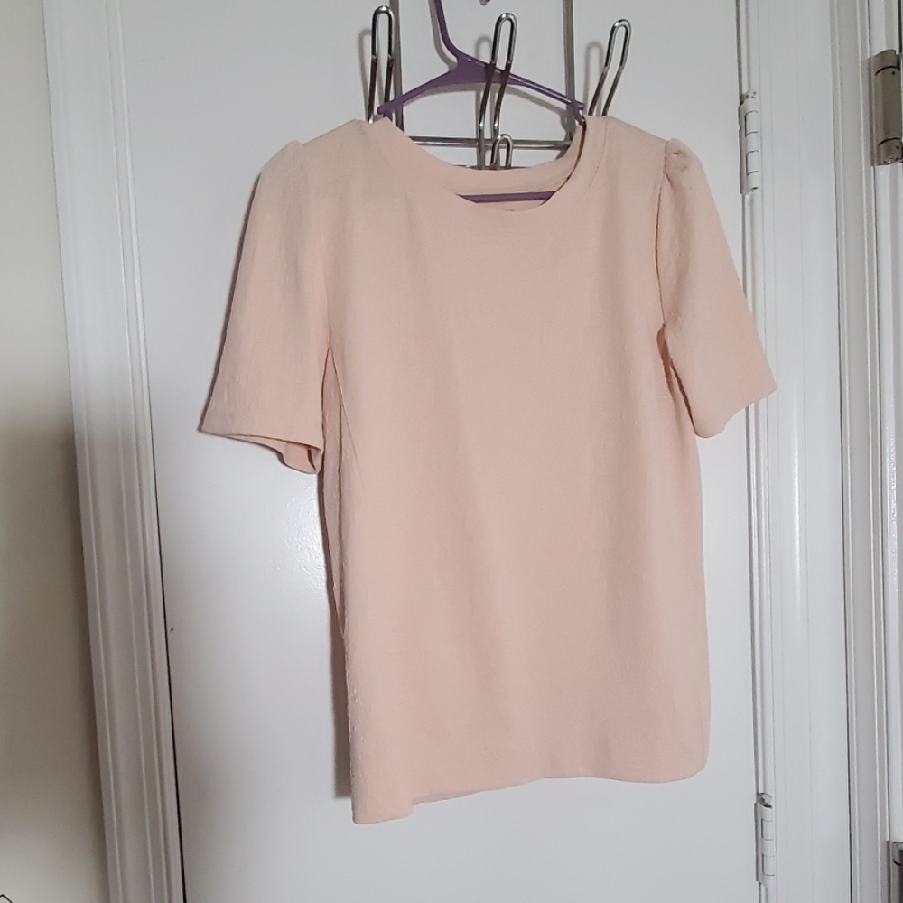 Loft Pink Puff short-sleeve Blouse